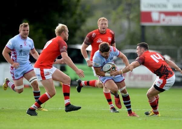 London Welsh in action against Rotherham earlier this season. Picture: James Hardisty.