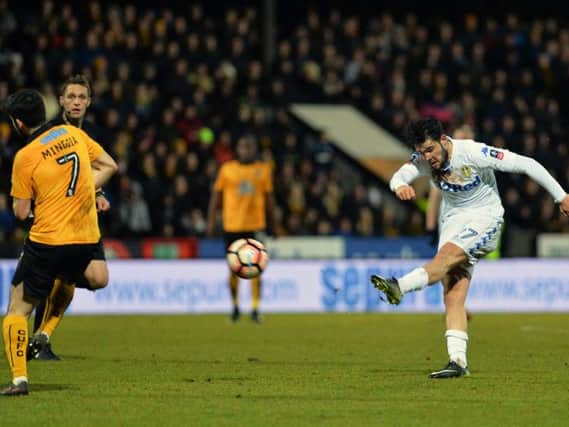 Alex Mowatt scored for Leeds United against Cambridge in the FA Cup this month