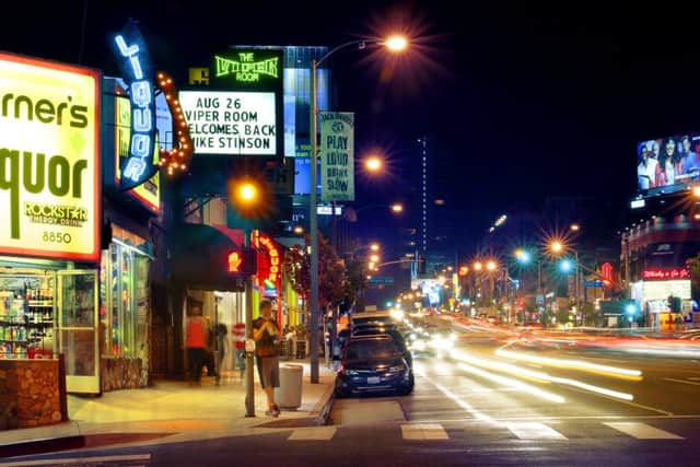 West Hollywood is home to a number of iconic music venues, including The Viper Rooms.