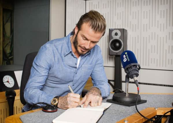 David Beckham as he joins Desert Island Discs for the programme's 75th anniversary edition.