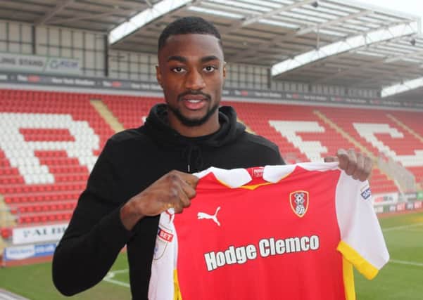 Defender Sami Ajayi, after completing his loan switch from Cardiff City.