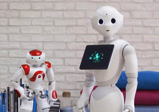 The Pepper robot which will be used in the new university trials.  Picture: Middlesex University.