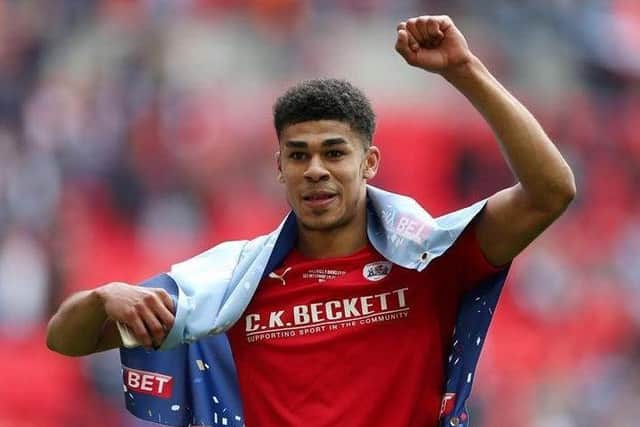 GOING NOWHERE: Ashley Fletcher, during his successful loan spell with Barnsley last season.