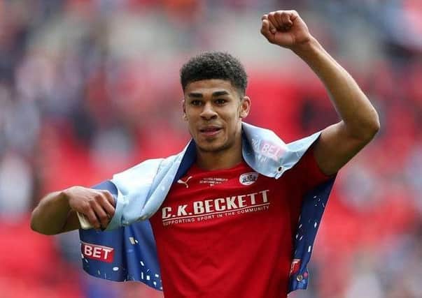 GOING NOWHERE: Ashley Fletcher, during his successful loan spell with Barnsley last season.