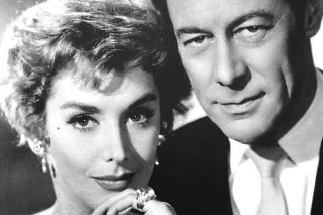 Kay Kendall with her actor husband, Rex Harrison.