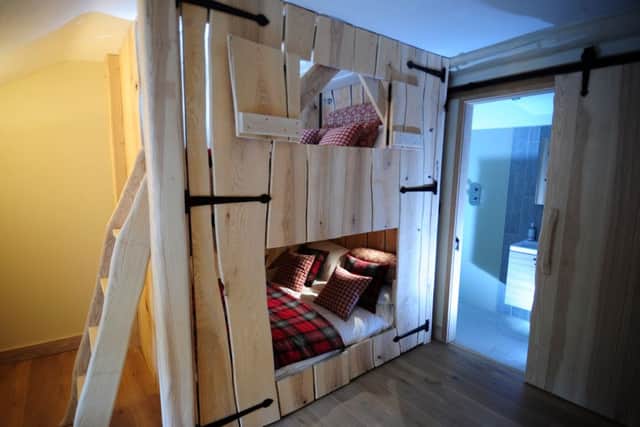 The grown-up bunk bed made by Haresign to Katie's design