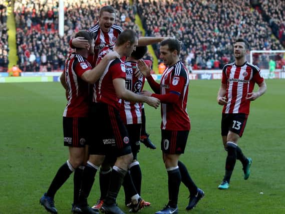 James Hanson scored the second goal his Sheffield United debut