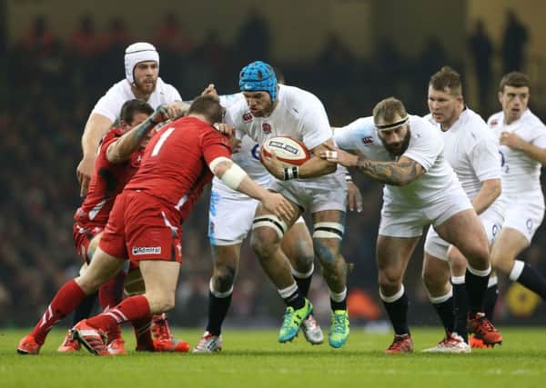 DRIVING FORCE: Englands James Haskell drives at the Welsh defence at the Millennium Stadium, Cardiff two years ago. Picture: David Davies/PA.