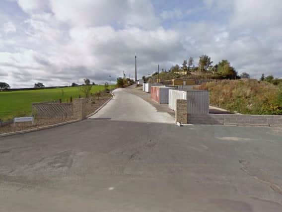 Emergency services were called to Emley Moor Business Park after concerns about a suspicious package. Picture: Google