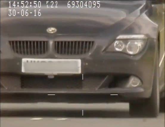 Police capture of the jammed speedcam