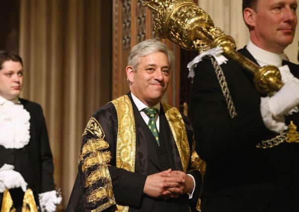 Commons Speaker John Bercow who has outlined his opposition to Donald Trump addressing both Houses of Parliament during his forthcoming state visit. Picture: PA.