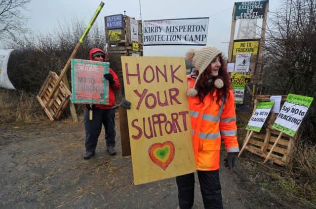 The fracking protest site at Kirby Misperton.