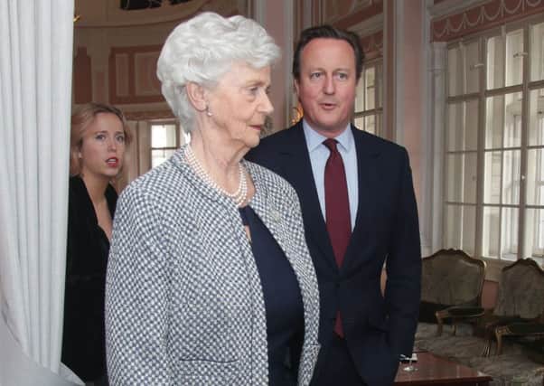 David Cameron and his mother Mary Fleur Cameron attending The Oldie of the Year Awards