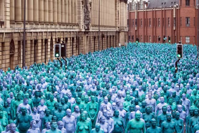 The art installation Sea of Hull by artist Spencer Tunick.