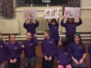 The junior choir at St Paul's, Shipley
