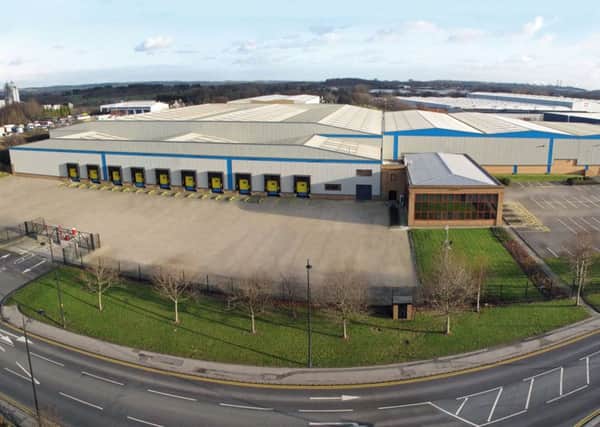 Allied Glass's new distribution warehouse and bottle decoration plant at Wakefield Europort