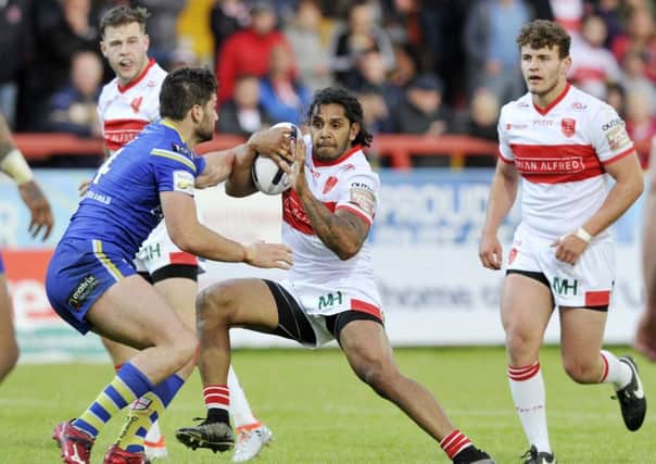 PRIZED ASSET: Albert Kelly, in action for Hull KR v Warrington last year.  Picture: Bruce Rollinson