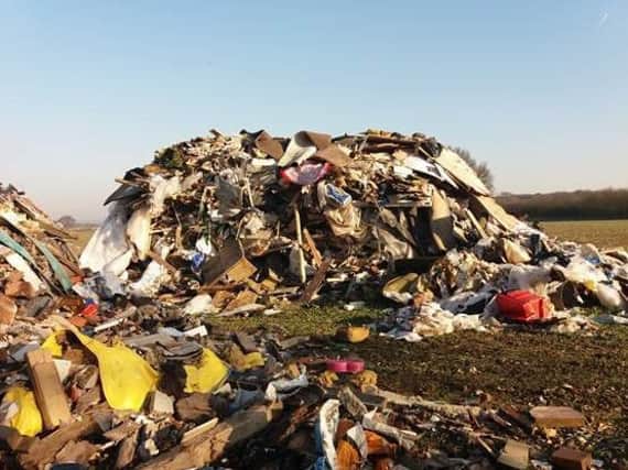 There were 900,000 incidents of illegally dumped waste across England last year.