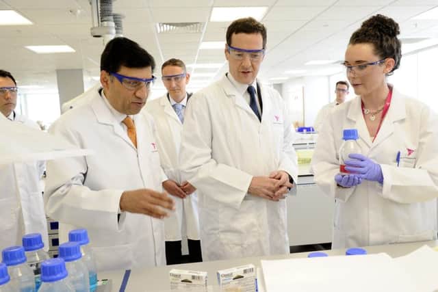 Former Chancellor of the Exchequer George Osborne paid a visit to Reckitt Benckiser in Hull to announce major investment in the city.