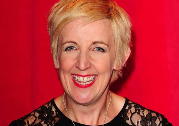 Fformer Coronation Street actress Julie Hesmondhalgh was initially cast as a transgender character in the soap as a "joke".