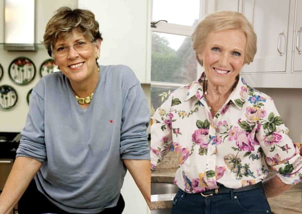 Prue Leith (left) and Mary Berry