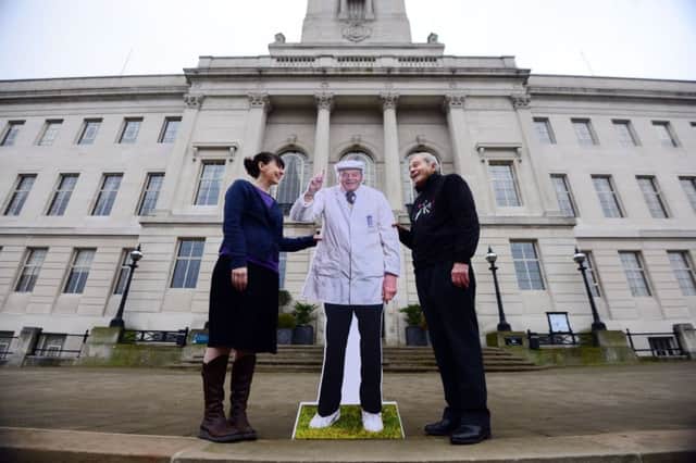 15 Feb 2017.....'Dickie Bird: My LifeÂ inÂ Cricket' , an exhibition which opens at Experience Barnsley on Saturday,Â celebrates the life, times and achievements of one Yorkshire'sÂ most famous sportsmen. Dickie and curator Natalie Murray outside Barnsley Town Hall.  Picture Scott Merrylees
