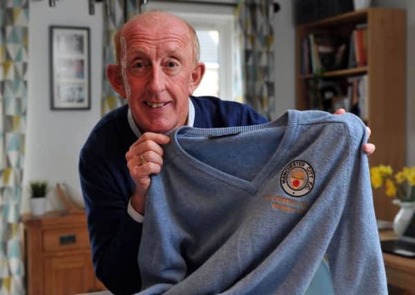Former Huddersfield Town and Manchester City striker Mark Lillis with his Full Members Cup jersey he wore ahead of the final against Chelsea in 1986 (Picture: Tony Johnson).