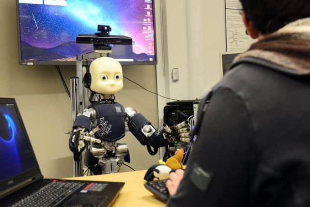 A robotics researcher working at the University of Sheffield.