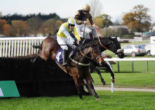 Small in stature but big in heart: Wakanda and Danny Cook in Wetherby action. (Picture: PA)
