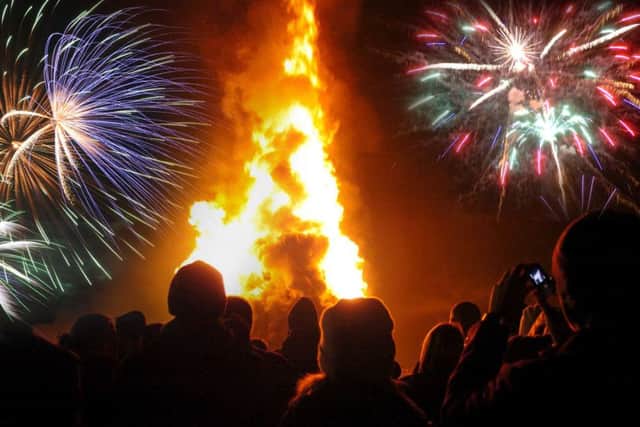 The right way to do it: Firefighters have issued a warning over home-made fireworks and urged people to stick to enjoying  legal and safe fireworks