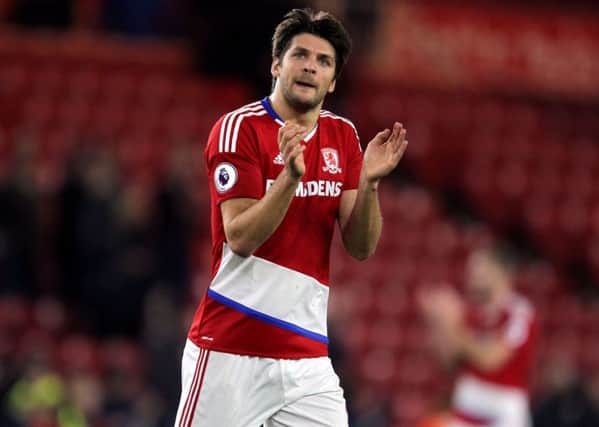Set for return: George Friend has not played since the last round when he was injured early on against Accrington. (Picture: Richard Sellers)