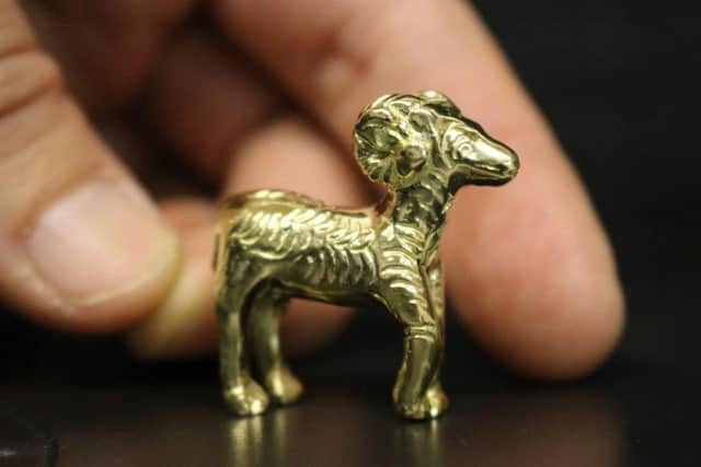 The golden ram was cast from a Roman figurine discovered in Winteringham