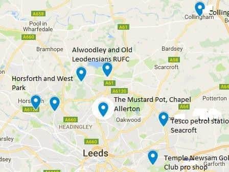 This map shows the areas of Leeds targeted by the gang