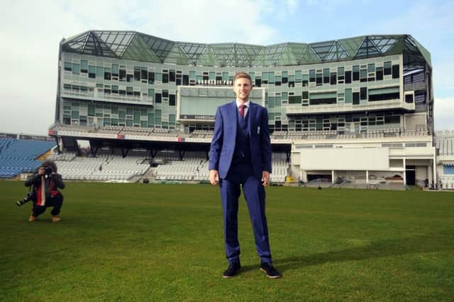 ONE FROM THE FRONT: Joe Root - England captain. Picture: Tony Johnson.