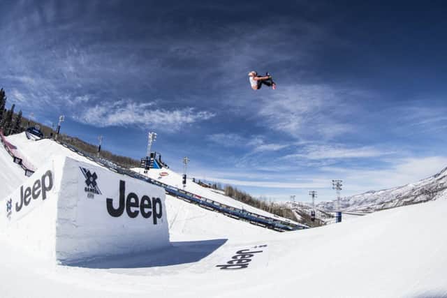 Katie Ormerod performs during Women's Snowboard Slopestyle at Winter X 2017