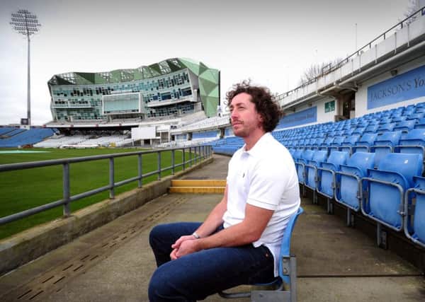 Ryan Sidebottom pictured  at Headingley yesterday. Picture: Simon Hulme