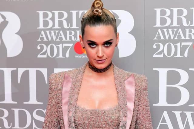 Katy Perry arrives at the Brits
