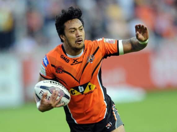 Danny Solomona left Castleford over the winter to play rugby union