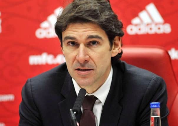 Middlesbrough head coach Aitor Karanka.