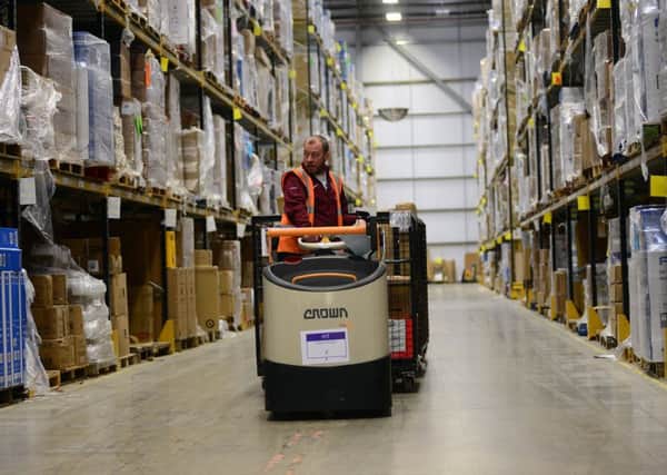 Amazon's Doncaster depot benefits from changes to business rates.