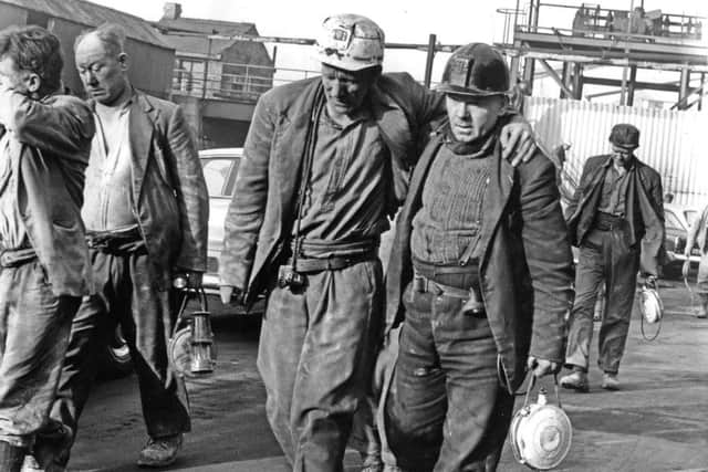 Silverwood Colliery Disaster   shocked and injured miners 3 Feb 1966