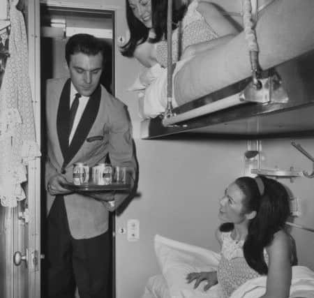 An overnight sleeper in Britain during the 1960s. (YPN).
