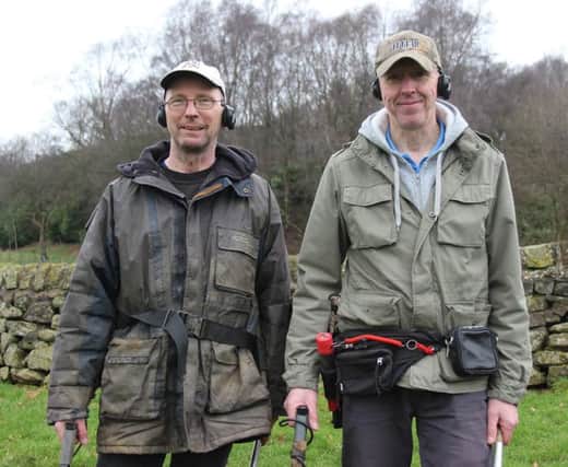 Joe Kania and Mark Hambleton found Bronze Age rings in a cow field in Staffordshire