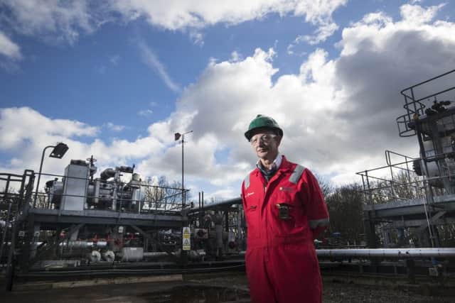 John Dewar, director of operations for Third Energy, at the facility near Kirby Misperton in North Yorkshire