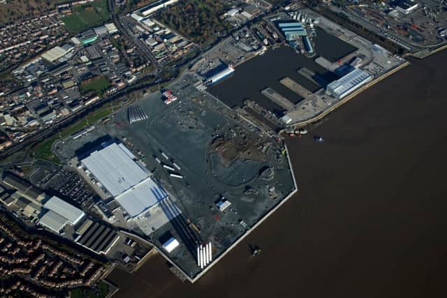 An aerial view of the Siemens site at Green Port Hull. Picture: Siemens