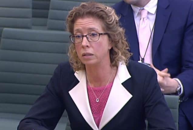 Nicole Sapstead, chief executive of UK Anti-Doping (UKAD), gives evidence to a hearing of the Culture, Media and Sport Committee at the House of Commons. Picture: PA