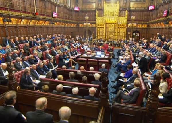 A packed House of Lords for the Brexit debate.