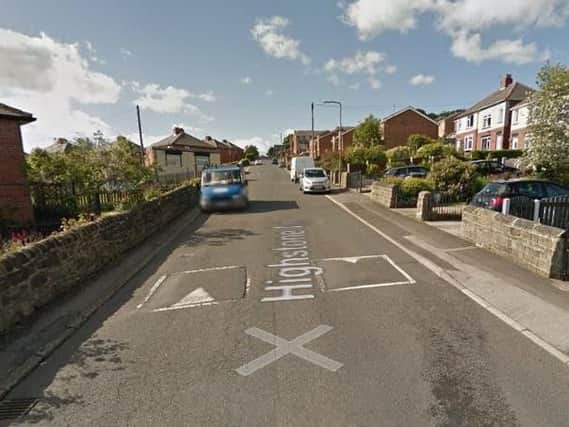 The collision took place in Highstone Lane, Worsborough. Picture: Google