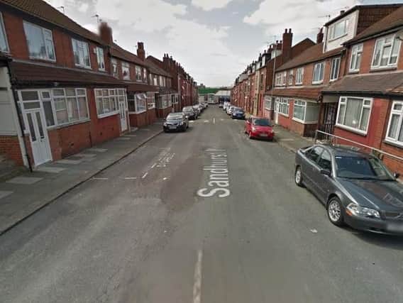 A fire broke out this morning at a house in Sandhurst Road, Harehills. Picture: Google