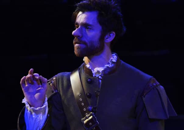 Christian Edwards in Northern Broadsides' Cyrano. Picture by Nobby Clark.